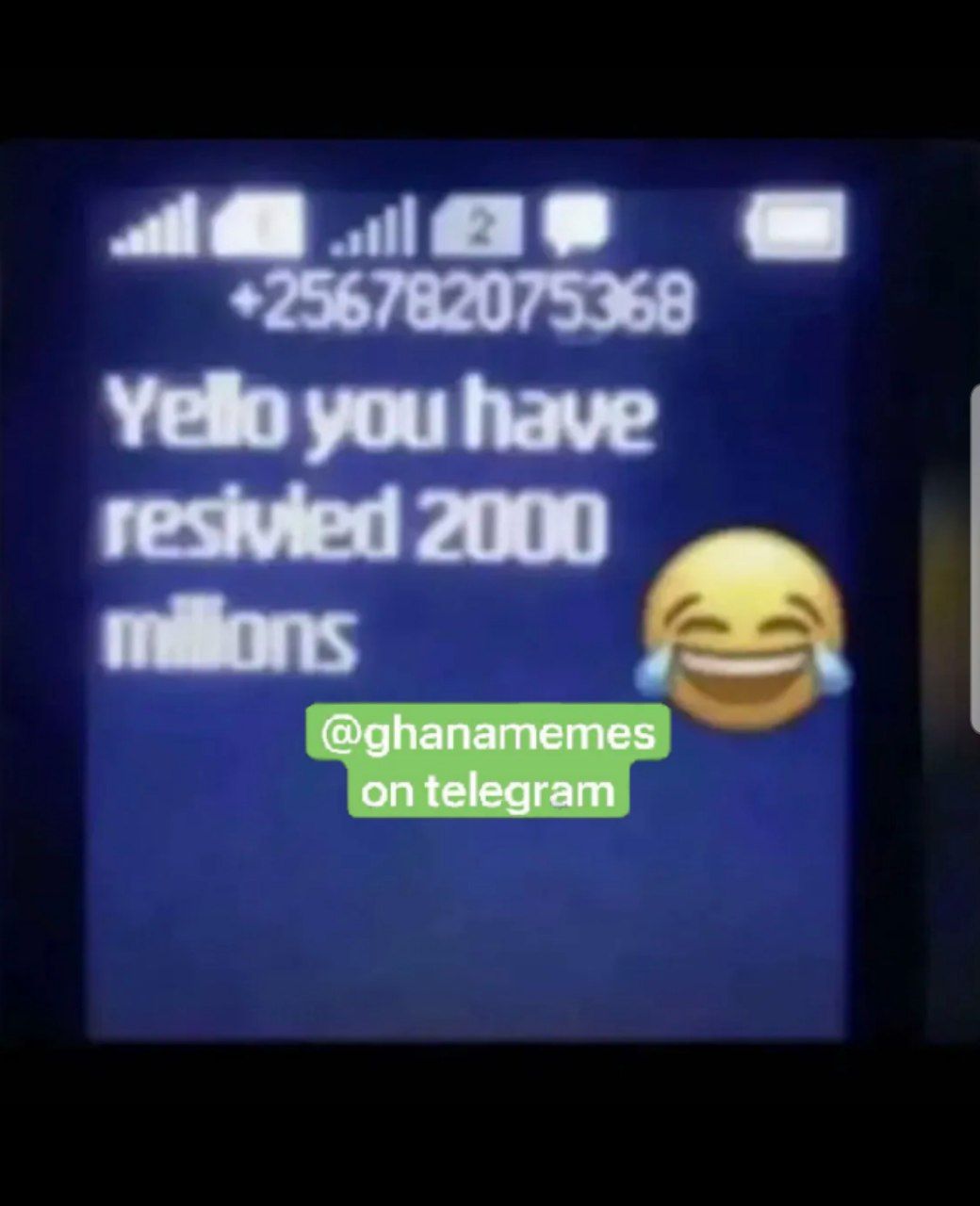 Cell Phone With A Message On a cell phone with a message on it